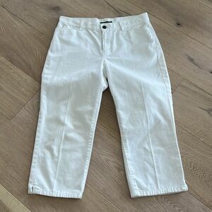 Lauren Ralph Lauren Jean White Classic Midcalf Size 6